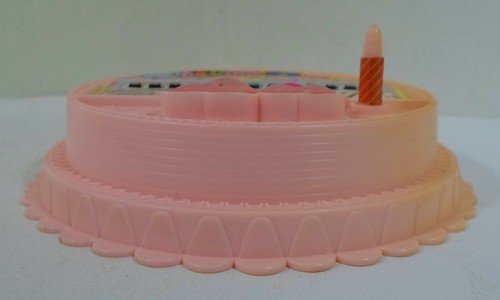MELODY VTG 1990 HAPPY BIRTHDAY PINK CAKE MINI PIANO 12 TONE TAIWAN MADE B - Picture 9 of 10