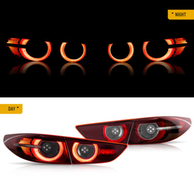 2019-2022 Mazda 3 Axela Sedan Pair VLAND Full LED Tail Lights w
