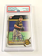 Robby Snelling autograph signed 2022 1st Bowman baseball card PSA SLAB BD82