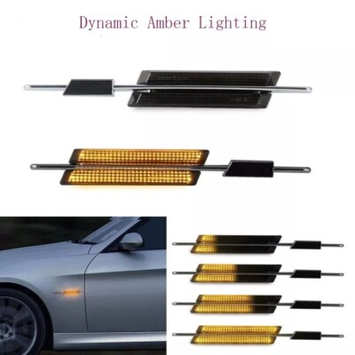 For BMW M M5 5 Series E39 Dynamic LED Side Marker Blinker Light Turn Signal Lamp