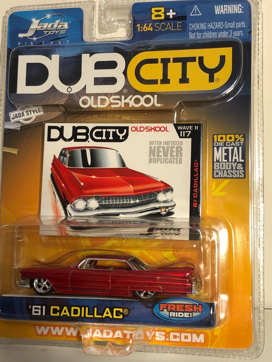 JADA DUB CITY OLDSKOOL 1961 CADILLAC RED 1:64 WAVE 11 W11