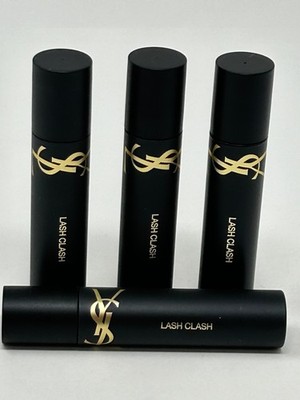 4 YSL Lash Clash Extreme Volume Mascara  BLACK  .06OZ NEW Fresh Travel size