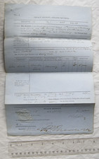 1863 Inland Revenue Legacy Receipt William Dewdney of Kenn, Devon, John Rowe