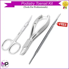 Podiatry Toenail Kit with Free Nail File D ended Professional Foot Care Tools