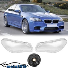 2x Scheinwerfer Glas Streuscheibe links rechts Set für BMW 5er F10 F11 2009-2017