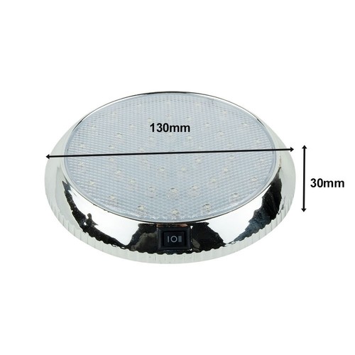 Eye Friendly 12V LED Roof Ceiling Interior Lights for Caravan Boat White - Picture 15 of 24
