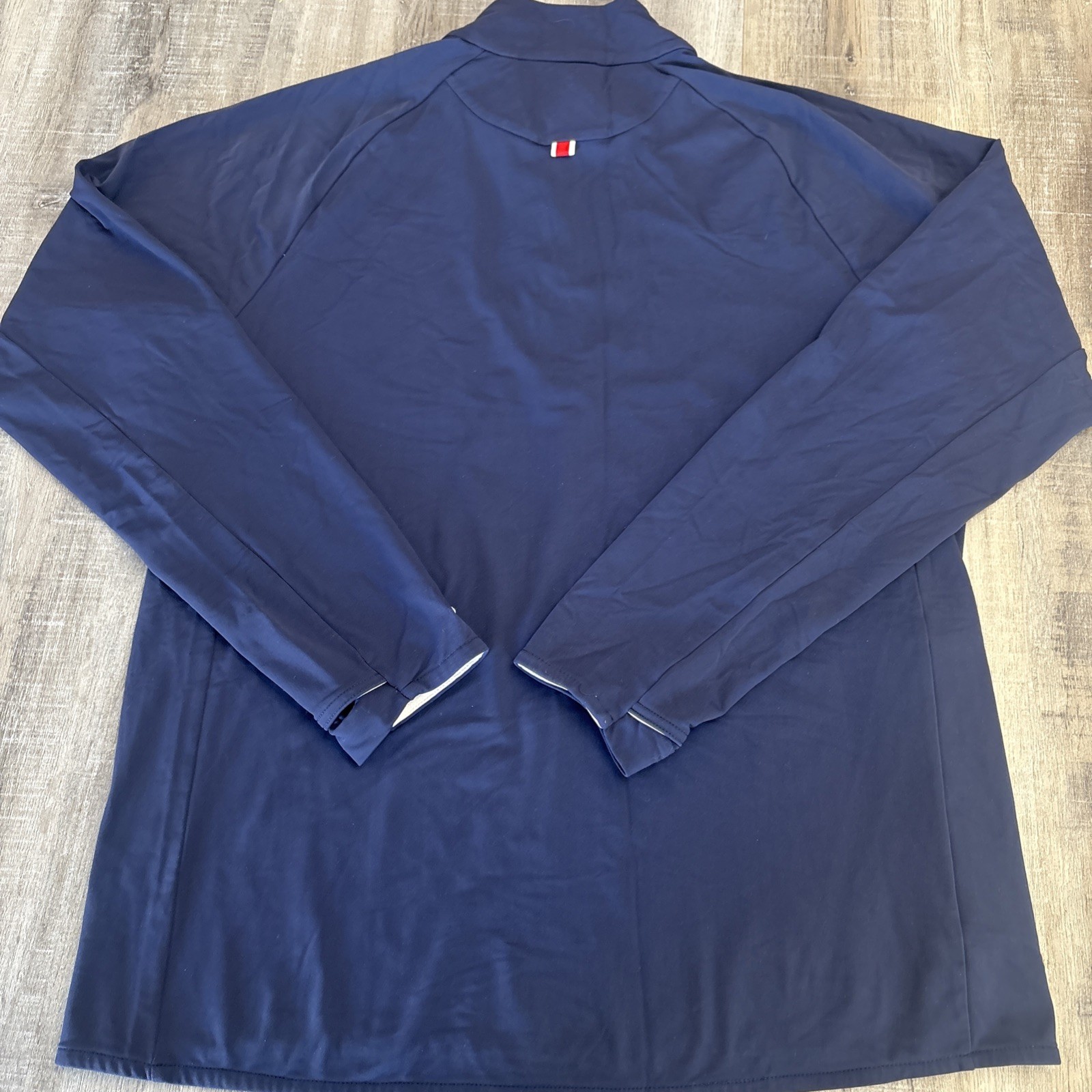 Tracksmith Performance 1/4 Zip Pullover Navy Blue… - image 9