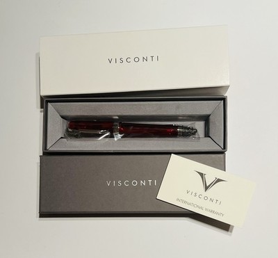 Authentic Visconti Opera Demo Carousel Red Velvet Ballpoint Pen- New In Box