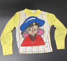 Vintage Fievel An American Tail Kids Pajama Top 1986 42