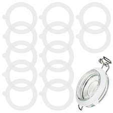 12 Pcs 3.7 Inches Silicone Jar Gaskets Rubber Seals Rings for Glass Jars, Airtig