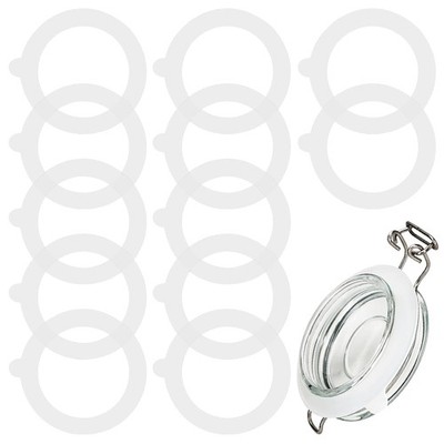 12 Pcs 3.7 Inches Silicone Jar Gaskets Rubber Seals Rings for Glass Jars, Airtig
