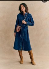 NWT Sézane Navi Jean Dress Size US 8