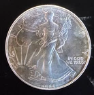 1986 American Eagle Toned Walking Liberty Bullion Vtg-0.999 Silver 1 Oz Coin 1n