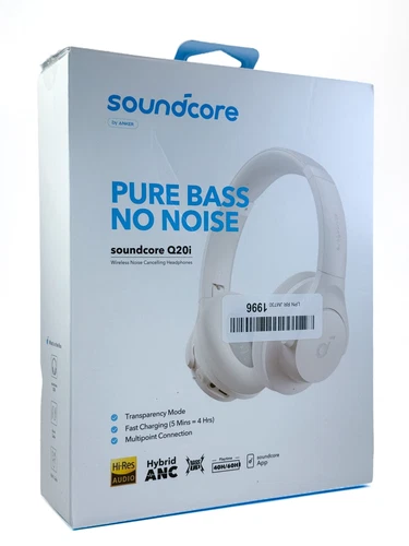 Soundcore by Anker Q20i Hybrid Active Noise Cancelling Headphones, Wireless Over - product listing photo