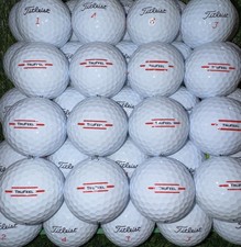 50 Titleist TruFeel Truly Mint 5A Quality Used Golf Balls FREE BAG Tru Feel