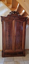 Kleiderschrank antik Louis Philippe um 1860, Mahagoni guter Zustand