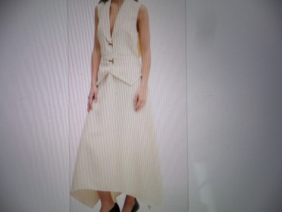 NWT Latest STINE GOYA asymmetrical gold-clasp Midi dress, Sz S, retail  $418! | eBay