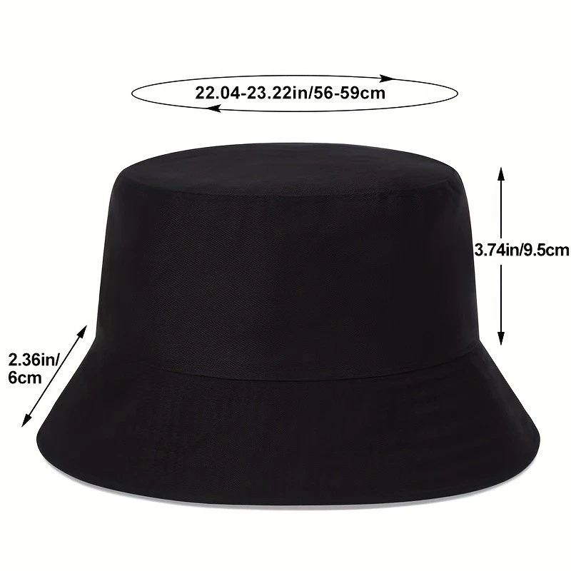 Sombrero de cubo de cuero sintético marrón unisex de ala ancha gorra de pescador ropa de calle Foto 2 de 2