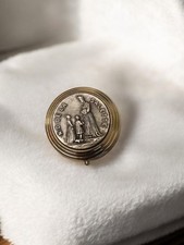 Ancienne mini boîte à pilules vintage, petit format, collection rétro pharmacie