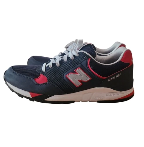 Sneakers uomo New Balance DM850NKR Classics anni 90 retrò rosso blu taglia 12 ECCELLENTI