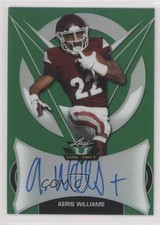 2019 Leaf Valiant Green 25/75 Aeris Williams #BA-AW2 Auto 0a3