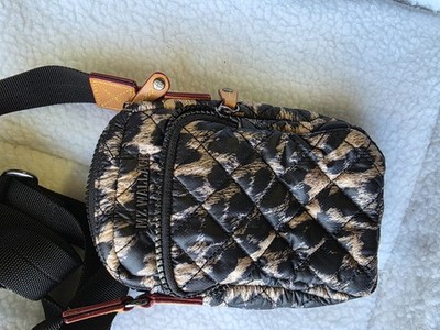 MZ Wallace Micro Metro Crossbody Leopard Animal Print