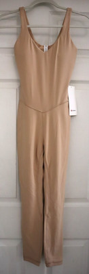 Lululemon LW1DSLS Women's Sz 2 Contour/Beige Nulu Fabric Align 25'' Bodysuit $148