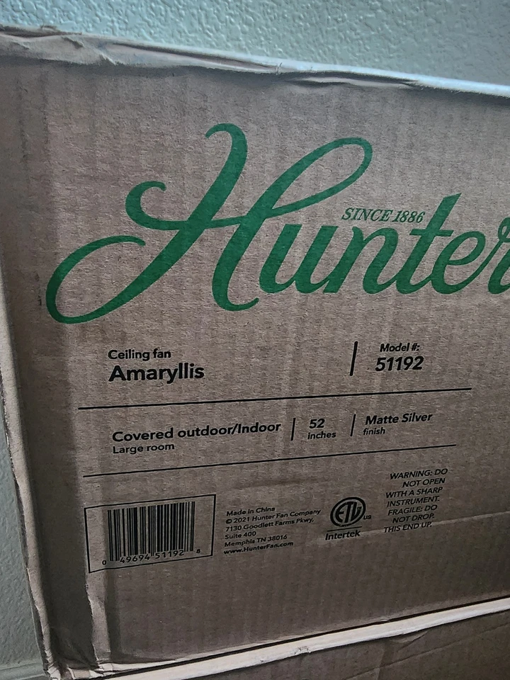 Hunter Amaryllis Model #51192 celing fans - Image 3 of 4