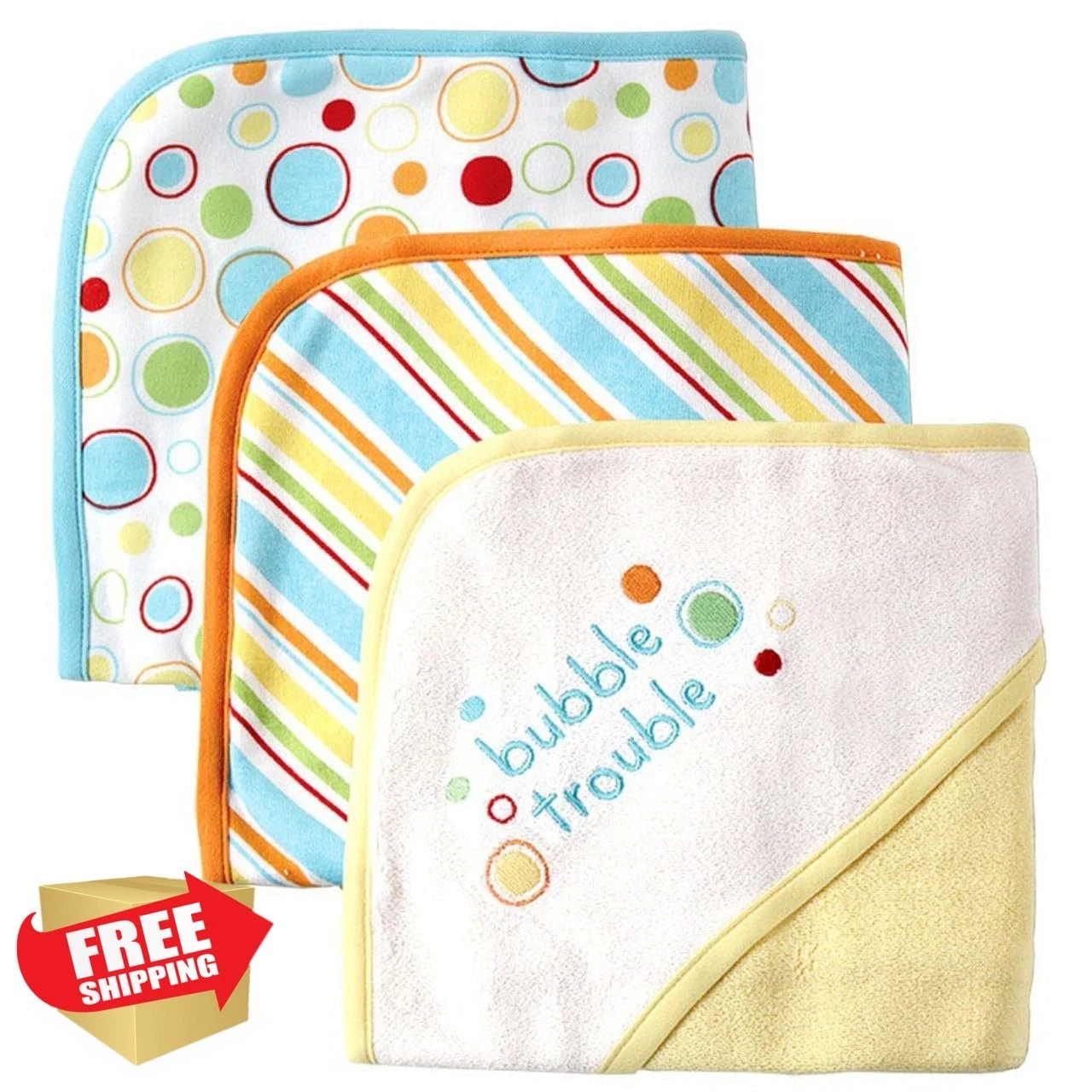 Luvable Friends Hooded Towel Yellow One Size