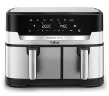 Tefal EY942DG1 Easy Fry Dual XXL Air Fryer 7 Functions 11L 2700W Stainless Steel