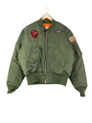 Valley Apparel L.L.C./Flight Jacket/M/Nylon/Khk/Plain 3782