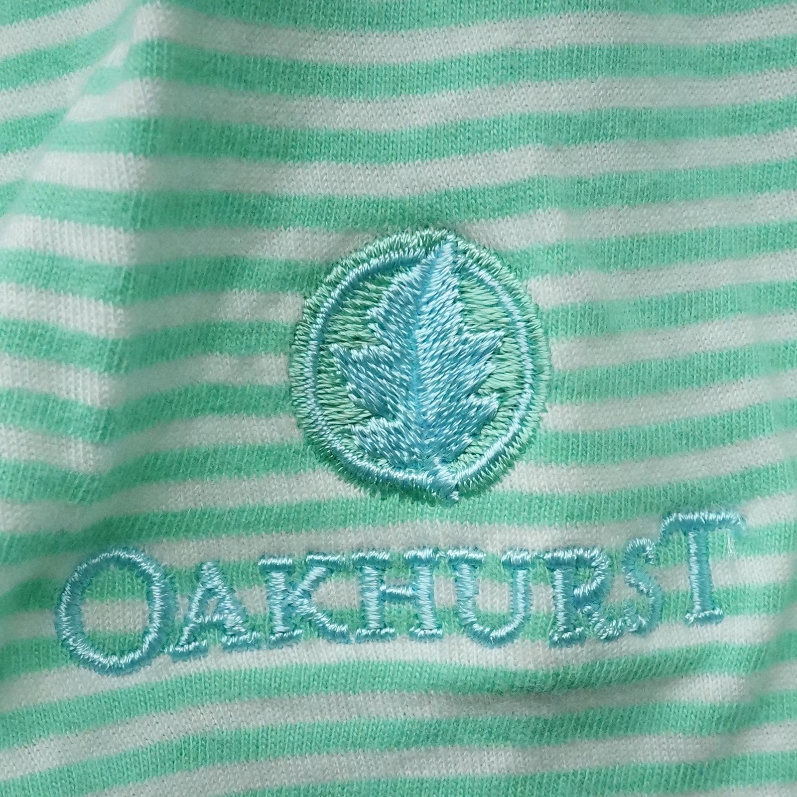 Johnnie-O Polo Shirt Mens XL Green White Stripe Cotton Soft Oakhurst Golf