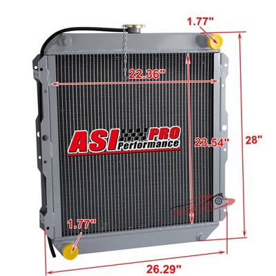 3 Row Aluminum Radiator For Generac Generator w/Ford Engine 245959 0F2608A