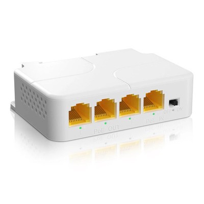 NICGIGA 3 Port PoE Extender - 100 Meter, unterstützt 3 PoE Geräte wie IP