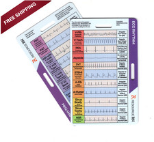 EKG Rhythm Interpretation Badge Card   Quick Reference Guide for ECG/EKG...