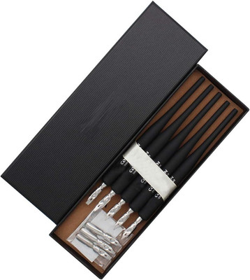 Plastic Professional Manga Gothic Pen Dip Pen Set with 5 Nibs Manga Calligraphy