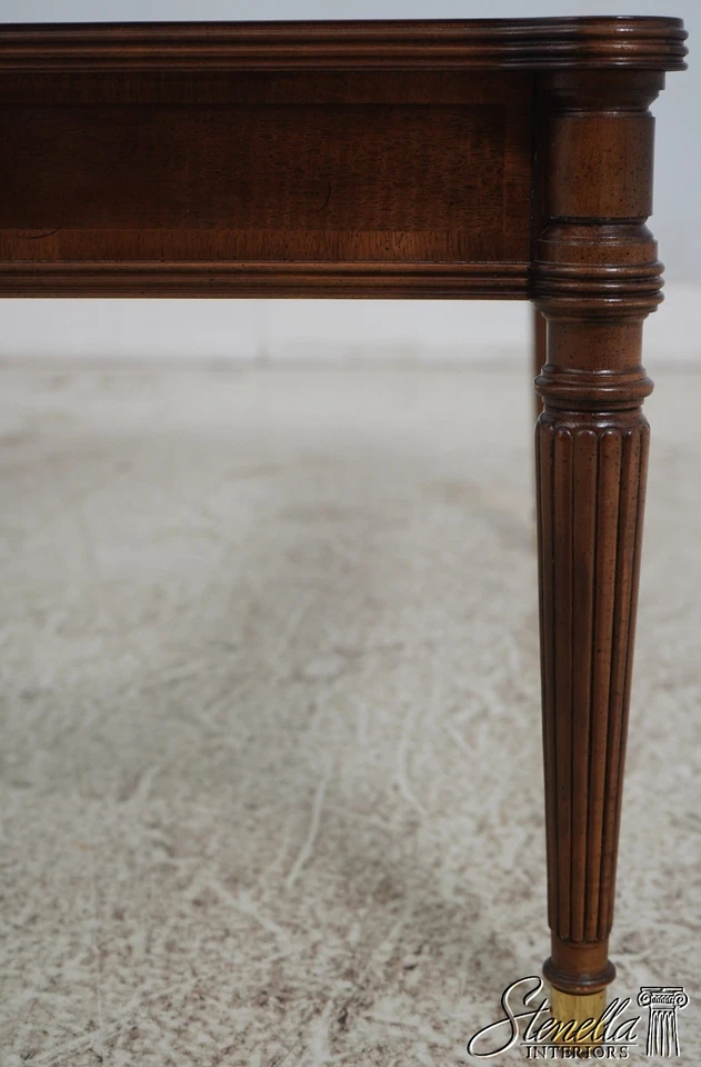 70524: Mesa de centro con tapa de vidrio estilo Sheraton HENREDON Foto 4 de 4