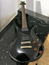 Dean Hardtail Pro Electric Guitar EMG PRS Custom Pickup Black