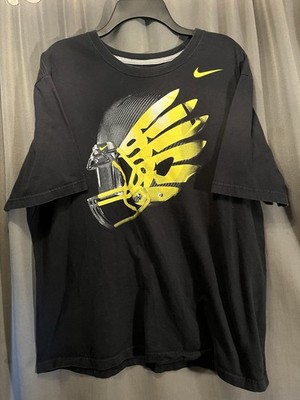 University of Oregon Ducks Wing Helmet Black Nike T Shirt Size Extra Extra Large