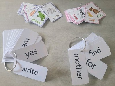 Large Flash Card 230+ Lot Sight Words Sentence Cards + Rise & Shine Educational 