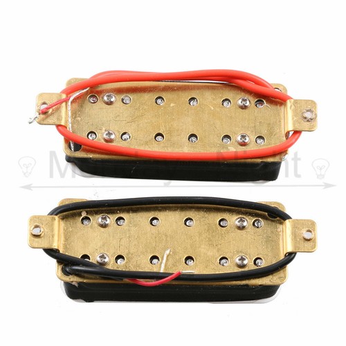 Mini Humbucker Pickups Bridge Neck Set for Electric Guitar Parts - Picture 3 of 5