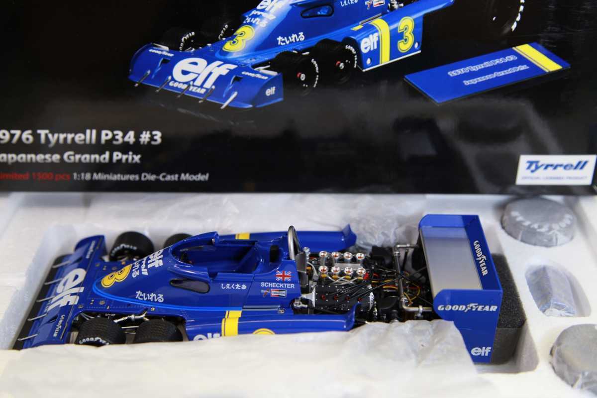 送料無料 いつまで 1/18 Kyosho NEW True #3 1976 P34 Tyrell Miniatures Scale レーシングカー