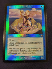 MTG Magic  NM-Mint, English Cloud Sprite - Foil Mercadian Masques original owner