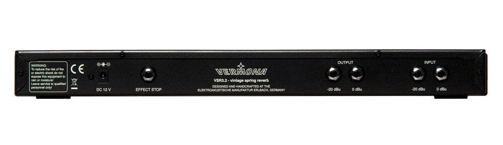 VERMONA VSR3 Vintage Spring Reverb 美品 1U Vermona VSR-3.2 Vintage Spring Reverb - Perfect Circuit