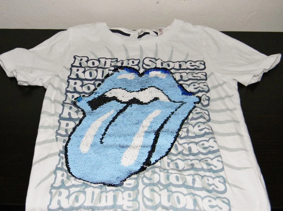 Camiseta Top Lentejuelas The Rolling Stones H&M Reino Unido Niñas Niños Unisex Niños 6/7 Foto 2 de 4