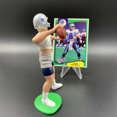 Alineación inicial 1994 - Troy Aikman con tarjeta - Dallas Cowboys (figura suelta) - Imagen 3 de 9