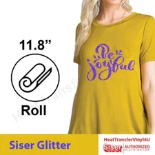 Siser Glitter Heat Transfer Vinyl 12"Roll: The Ultimate Shine for Your Creations