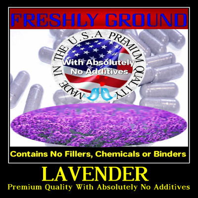 LAVENDER FLOWER With Absolutely No Additives High Potency 100 Vegetarian Capsule
