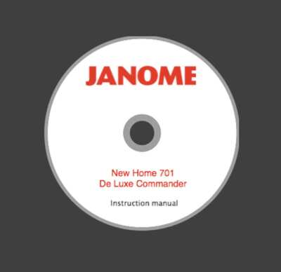 JANOME NEW HOME VTG De Luxe Commander 701 Instruction manual CD or Download