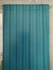 Seitenschal 140*245 cm Riccardo Petrol Vorhang Übergardinen Dekoschals mit